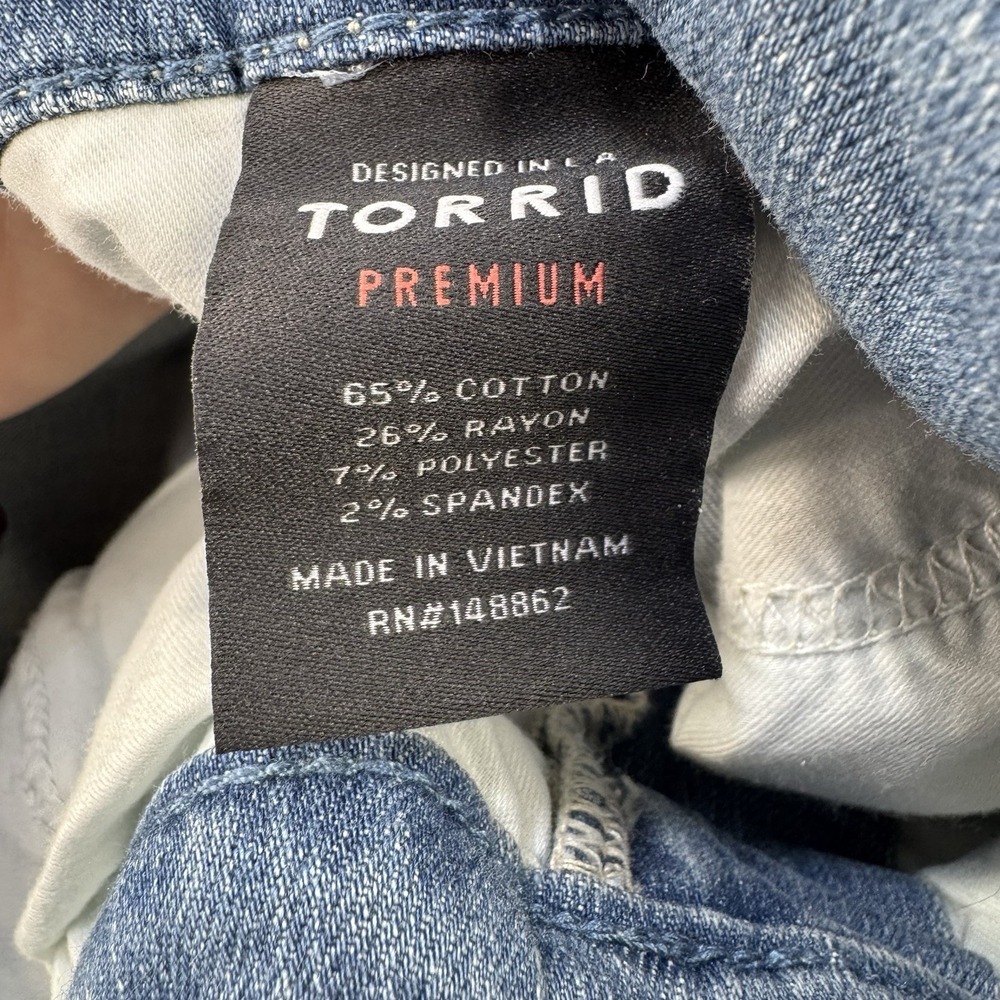 New $76 Torrid Jegging Women's Plus Size 26 Light Wash Jetty Stretch Lycra - Picture 5 of 13